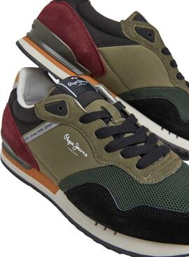 Sneakers Pepe Jeans London Forest Verde Uomo