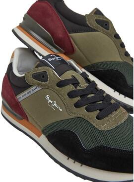 Sneakers Pepe Jeans London Forest Verde Uomo