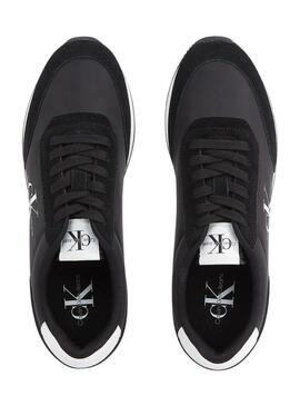 Sneakers Calvin Klein Retro Runner Nero Uomo