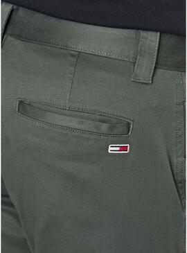 Pantaloni Tommy Jeans Scanton Cargo Verde Uomo