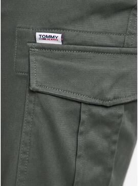 Pantaloni Tommy Jeans Scanton Cargo Verde Uomo