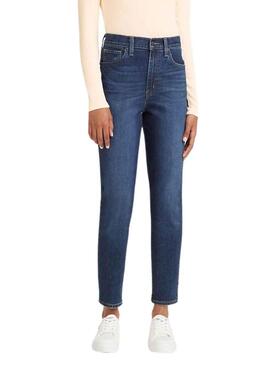 Pantaloni Jeans Levis High Mamma a vita Donna