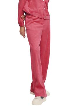 Pantaloni Vila Vicurdie Wide Rosa per Donna