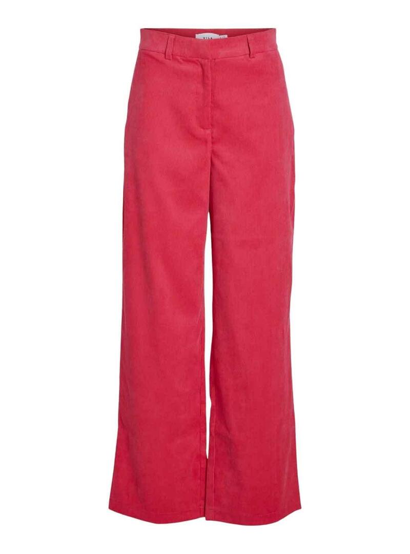 Pantaloni Vila Vicurdie Wide Rosa per Donna