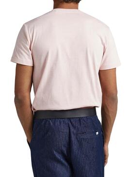 T-Shirt Pepe Jeans Lupo Rosa per Uomo