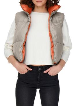 Gilet Only Ricky Beige per Donna