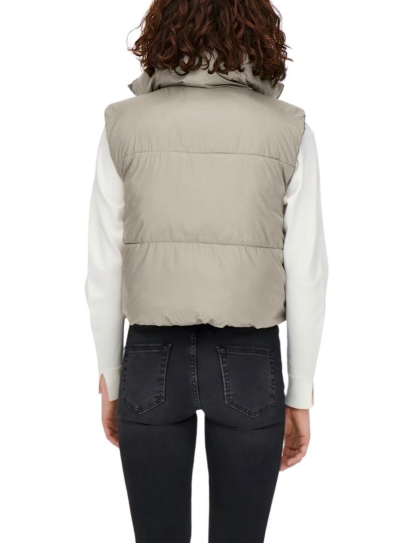 Gilet Only Ricky Beige per Donna