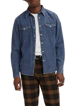 Giacca Levis Barstow Western Blu per Uomo