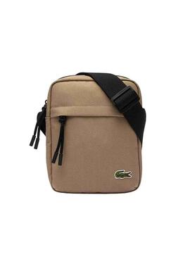 Borsa Lacoste Vertical Camara Beige Uomo