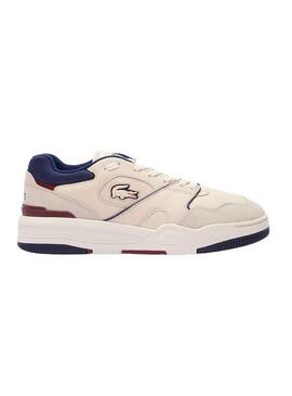 Sneakers Lacoste Lineshot Beige Blu Navy Uomo