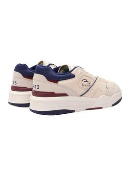 Sneakers Lacoste Lineshot Beige Blu Navy Uomo