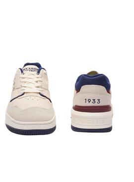 Sneakers Lacoste Lineshot Beige Blu Navy Uomo