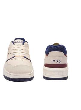 Scarpe Lacoste Lineshot Beige Marino Uomo