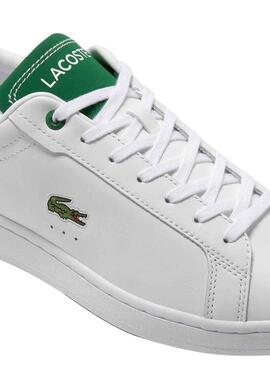 Sneakers Lacoste Carnaby Pro Bianco Verde Uomo