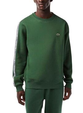 Felpa Lacoste SH5073 Verde per Uomo