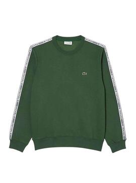 Felpa Lacoste SH5073 Verde per Uomo