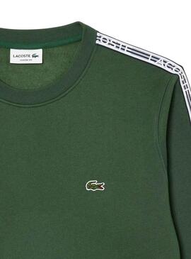 Felpa Lacoste SH5073 Verde per Uomo