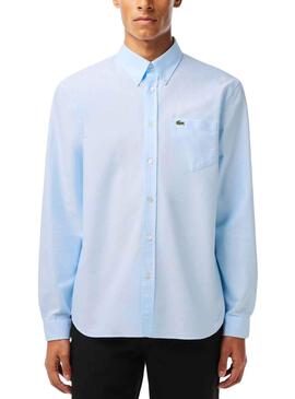 Camicia Lacoste Casual Oxford Blu per Uomo