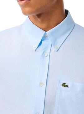 Camicia Lacoste Casual Oxford Blu per Uomo