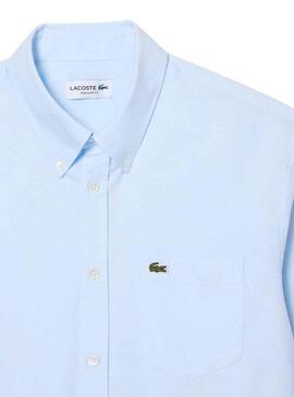 Camicia Lacoste Casual Oxford Blu per Uomo