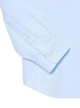 Camicia Lacoste Casual Oxford Blu per Uomo