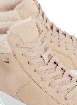 Sneakers Tommy Hilfiger Vulc Scamosciato Beige Donna