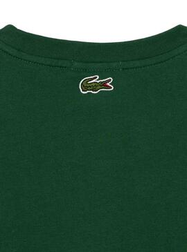 T-Shirt Lacoste Runs Large Verde Uomo Donna