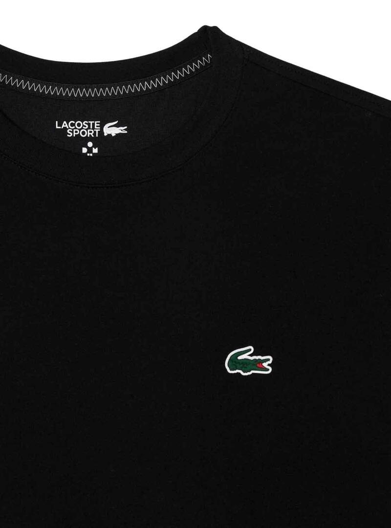 T-Shirt Lacoste Daniil Medvedev Nero Uomo