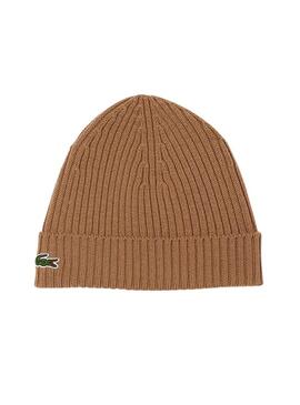 Cappello Lacoste Knitted Suave Marrone per Uomo Donna