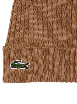 Cappello Lacoste Knitted Suave Marrone per Uomo Donna