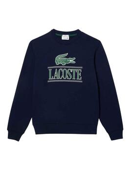 Felpa Lacoste Bandera 3D Blu Navy Uomo Donna