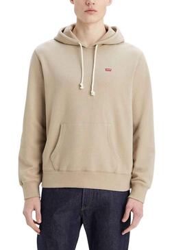 Felpa Levis New Original Beige per Uomo