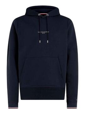 Felpa Tommy Hilfiger Tipped Hoody Blu Navy Uomo