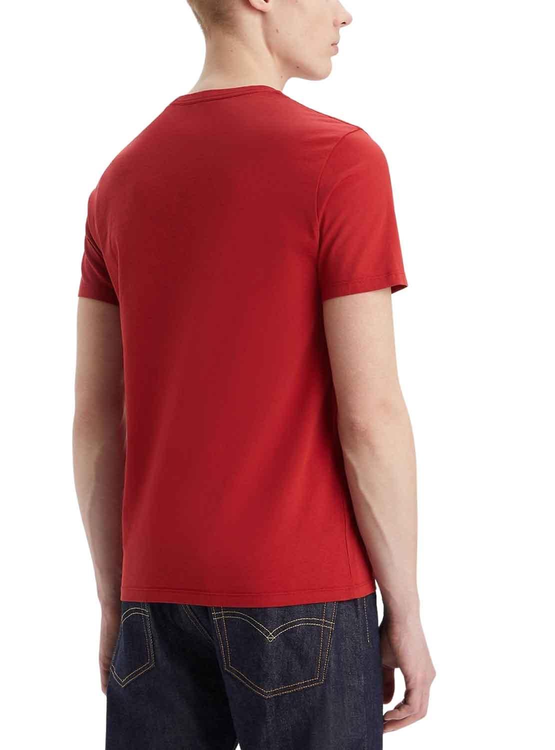 T-Shirt Levis Original Rosso per Uomo