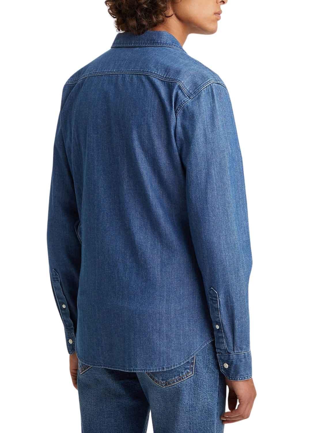 Camicia Levis Battery Blu per Uomo