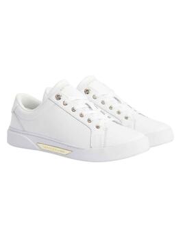 Sneakers Tommy Jeans Golden Bianco per Donna