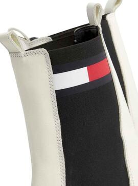 Stivaletto Tommy Jeans Long Chelsea Bianco Donna