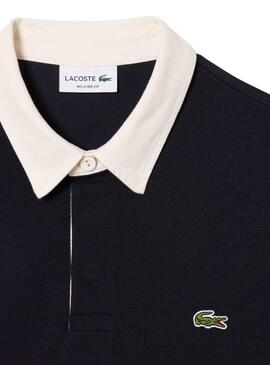 Polo Rugby Lacoste Blu Navy per Uomo