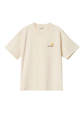 T-Shirt Carhartt American Script Beige per Donna