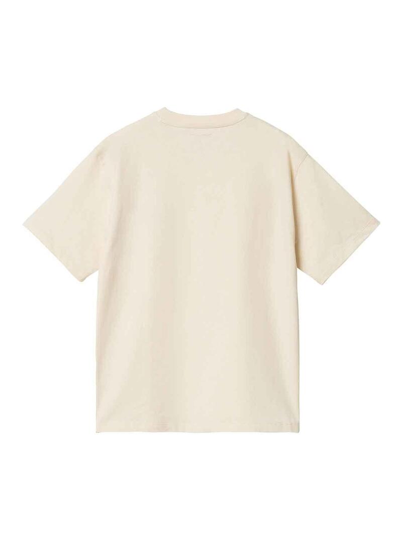 T-Shirt Carhartt American Script Beige per Donna