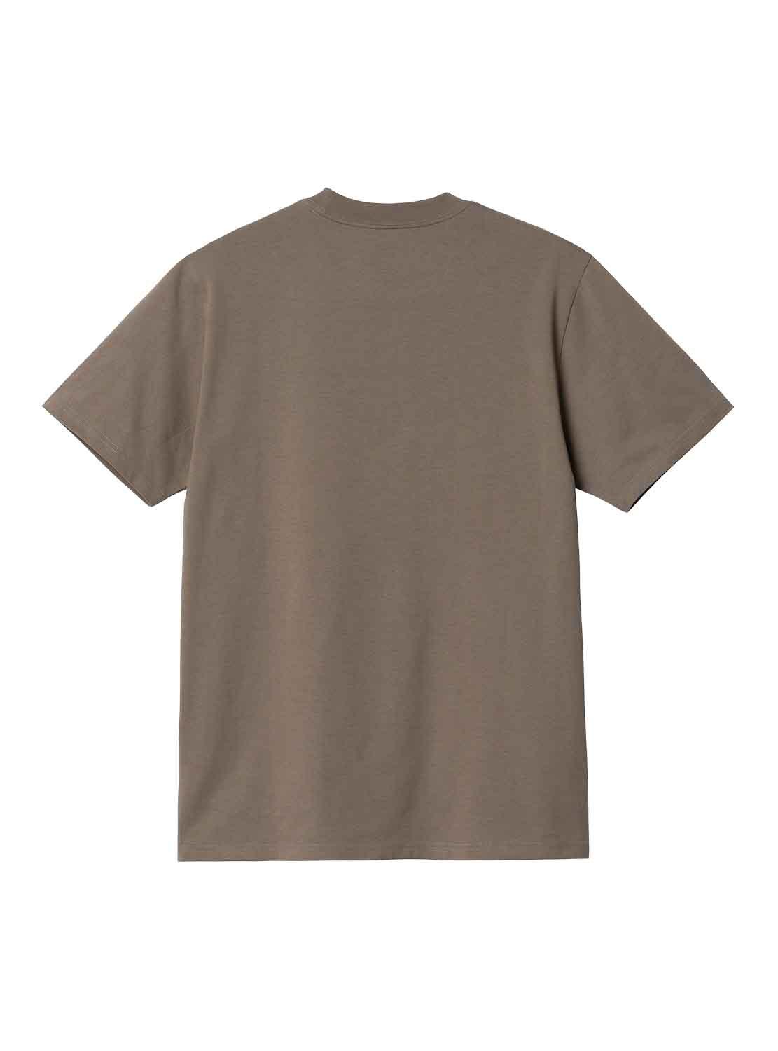 T-Shirt Carhartt Script Marrone per Uomo