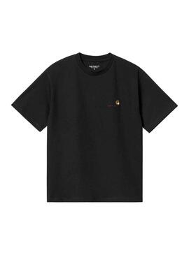 T-Shirt Carhartt American Script Nero per Donna