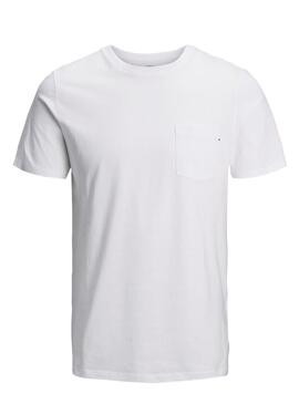 T-Shirt Jack and Jones Pocket Bianco Bambino