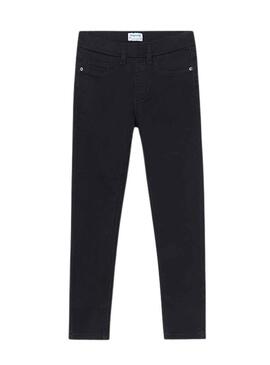 Pantaloni Mayoral Cerrado Tejano Basic Nero Bambina