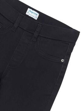 Pantaloni Mayoral Cerrado Tejano Basic Nero Bambina