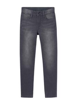 Pantaloni Mayoral Soft Denim Grigio per Bambino