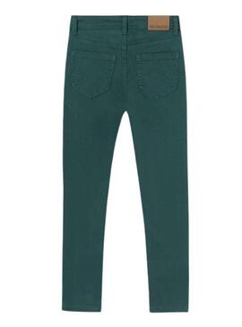 Pantaloni Mayoral 5 tasche Slim Fit Verde Bambino