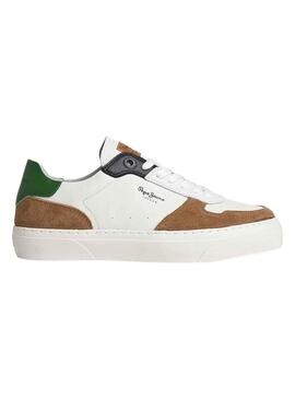 Sneakers Pepe Jeans Yogi Street Bianco Camel