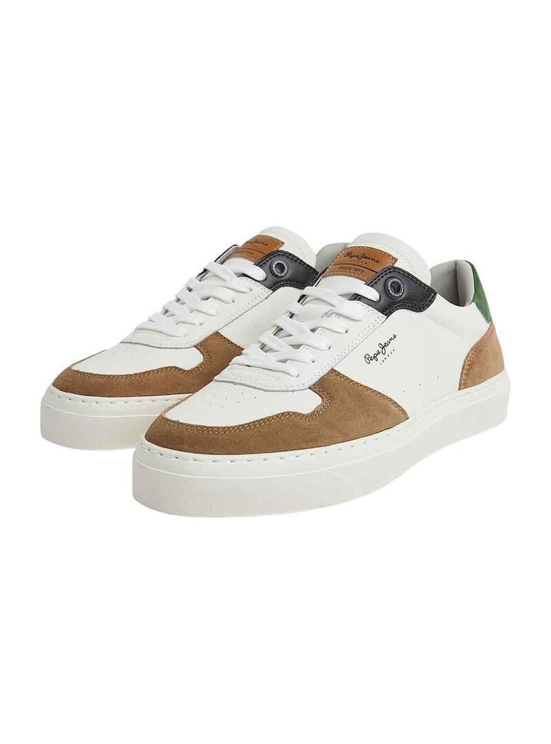 Sneakers Pepe Jeans Yogi Street Bianco Camel