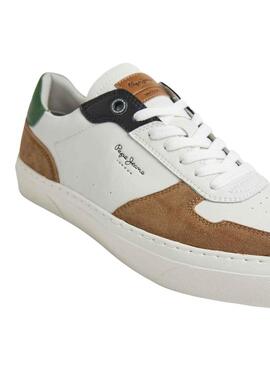 Sneakers Pepe Jeans Yogi Street Bianco Camel